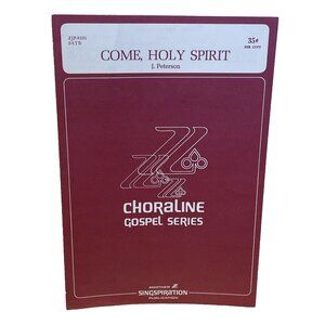 Come, Holy Spirit SATB Piano Sheet Music Peterson 1971 Singspiration ZJP-8101